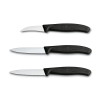 Victorinox Swiss Classic 3 Piece Paring Knife Set - Black