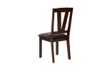 Dining Table 4x Side Chairs 1x Bench 6pcs Dining Set Walnut Finish Dining Room Furniture Transitional Style