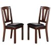 Dining Table 4x Side Chairs 1x Bench 6pcs Dining Set Walnut Finish Dining Room Furniture Transitional Style