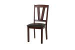 Dining Table 4x Side Chairs 1x Bench 6pcs Dining Set Walnut Finish Dining Room Furniture Transitional Style