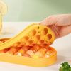 1pc 24 Grids Round Silicone Ice Tray Ice Mold Transparent Ice Cube With Lid Ice Storage Box Ice Tray Tool