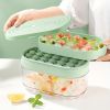 1pc 24 Grids Round Silicone Ice Tray Ice Mold Transparent Ice Cube With Lid Ice Storage Box Ice Tray Tool